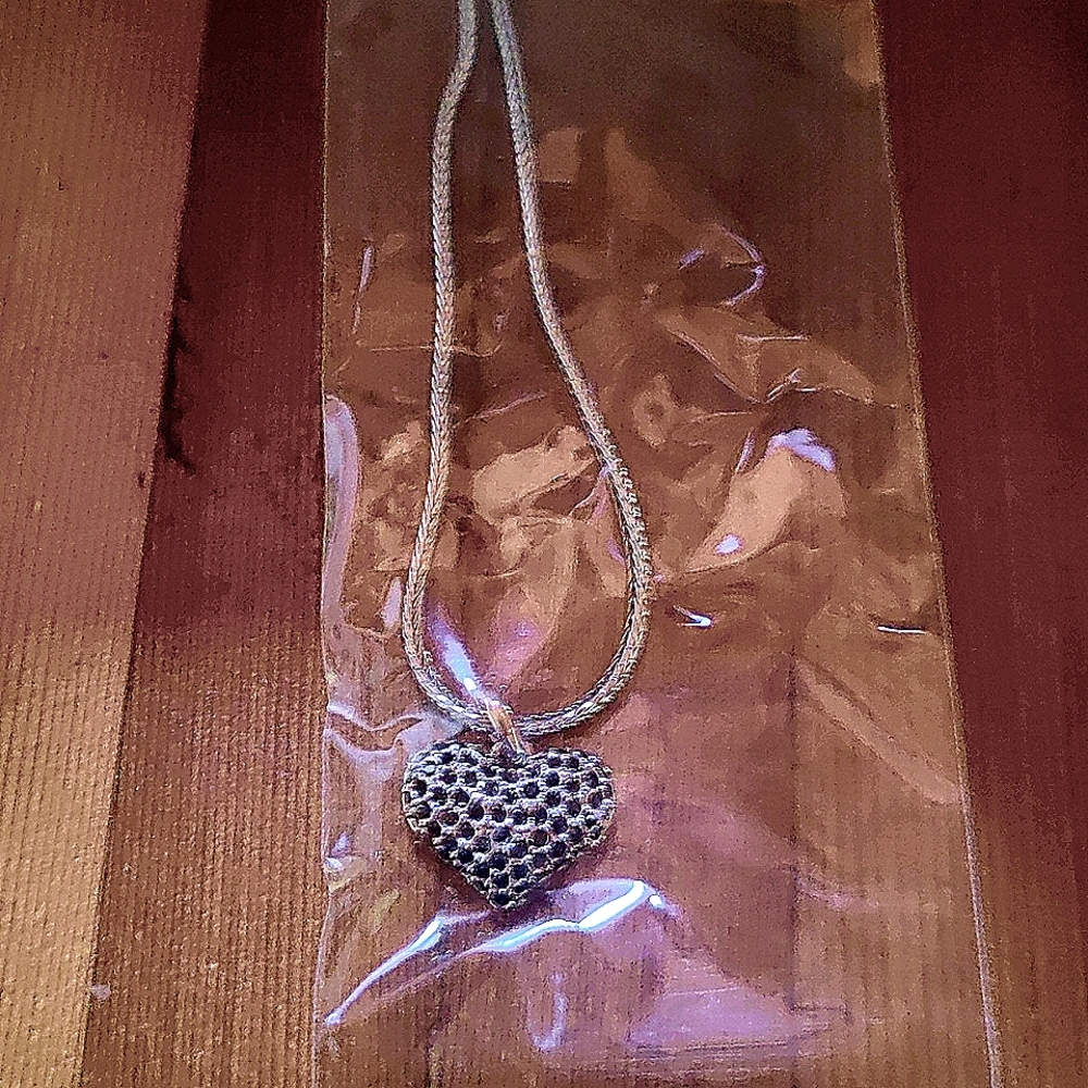 Heart peace necklace